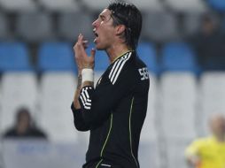 Sergio Ramos durante el partido del Real Madrid ante el Almería. AP  /