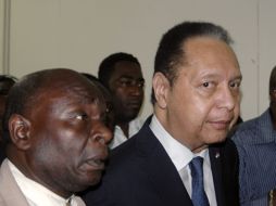 El ex dictador Jean-Claude Duvalier, apodado Baby Doc, al interior de la corte de Puerto Príncipe. REUTERS  /
