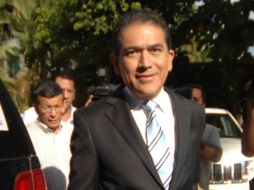 Marcos Parra del PAN, en el marco del debate. NTX  /