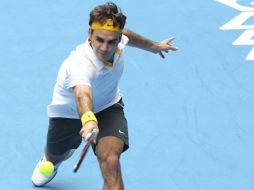 Roger en acción en el torneo de tenis del Abierto de Australia. EFE  /
