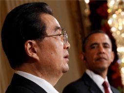 El presidente chino Hu Jintao y Barack Obama en su encuentro en la Casa Blanca. REUTERS  /