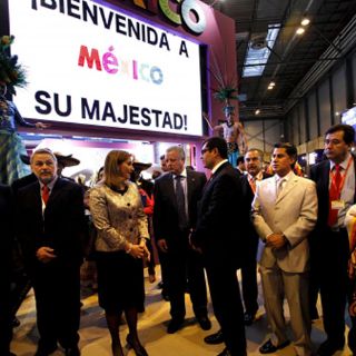 La reina Sofía visita a México en FITUR 2011