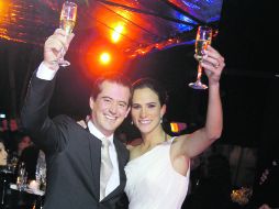 Los novios, Gonzalo Sánchez Coronado y Alejandra Martín del Campo González.  /