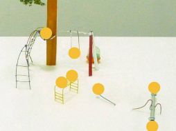 Esta composición tiene como base al pentagrama musical.CASALAGO.COM  /