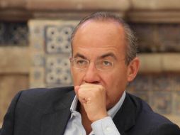 Felipe Calderón dijo que quien lo sustituya en la Presidencia deberá continuar con la lucha contra el crimen organizado. EL UNIVERSAL  /