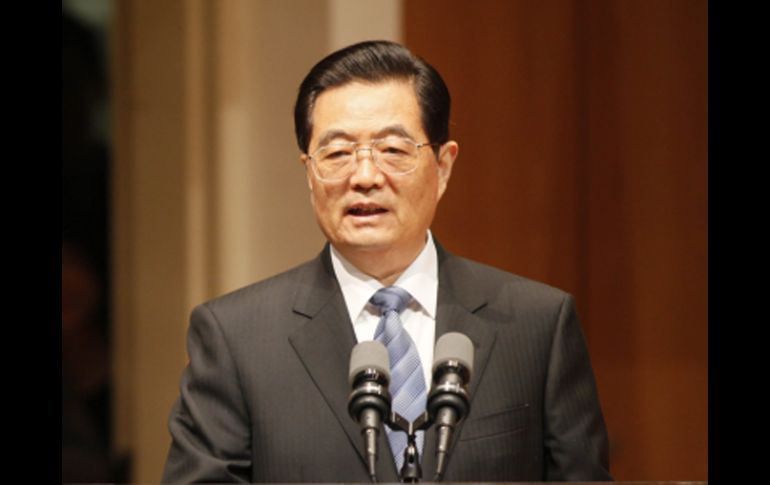 El presidente chino, Hu Jintao, durante su vista a Estados Unidos. AFP  /