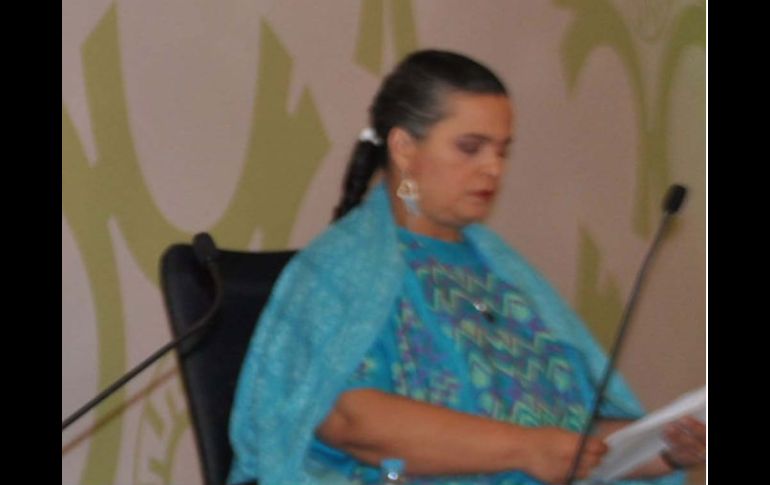 Beatriz Paredes en la Reunión Anual de Industriales. NTX  /