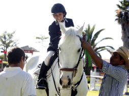 Juan Pablo Gaspar y “Puertas Blue Dream” terminaron en primer lugar de la prueba 1.20 metros. M. FREYRÍA  /