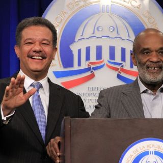 Presidente y primer ministro de Haití visitan al mandatario dominicano