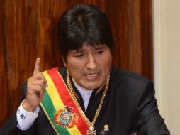 Entre los mayores logros que se cuelga Morales está la aprobación de una nueva Constitución Política del Estado.  NTX  /