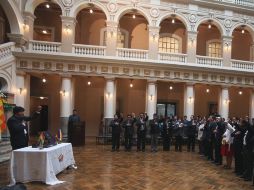 El presidente de Bolivia, Evo Morales, decidió mantener en los cargos a casi todos sus colaboradores en el consejo de Ministros. EFE  /