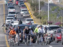 Recorrido en bici sobre la ruta Tala. EL INFORMADOR  /