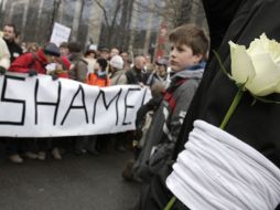 La manifestación en Bruselas logró reunir a francófonos con los valones, algo que ni la política en el país ha hecho. AP  /