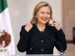 La secretaria norteamericana de Estado, Hillary Clinton, durante conferencia de prensa. EL UNIVERSAL  /