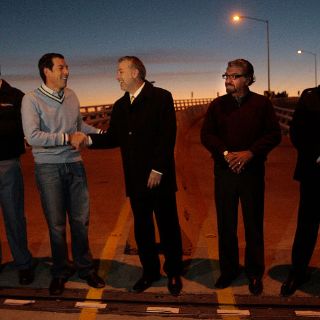 Autoridades inauguran Puente del Álamo