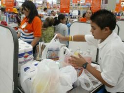La propuesta prohibía el uso de bolsas de plástico en los supermercados. E. PACHECO  /