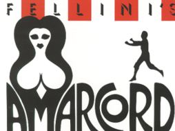 Cartel de la película Amacord, dirigida por Fellini y que inspiró una parte de la colección de dibujos. ESPECIAL  /
