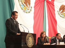 El ombudsman rinde su informe anual ante legisladores integrantes de la Comisión Permanente del Congreso de la Unión. EL UNIVERSAL  /