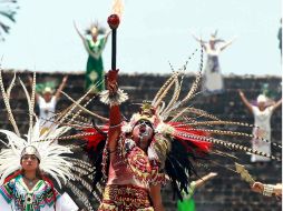 Desde 1991 Teotihuacan es el lugar donde se enciende el Fuego Panamericano. MEXSPORT  /