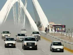 Autoridades estatales confirman que el Puente atirantado cumple con la normatividad para brindar seguridad. E. PACHECO  /