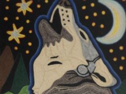 Una de las obras que integran la muestra Lotería wixárika, de Lucas Castro Jiménez. ESPECIAL  /