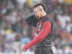 Édgar Pacheco, triste por la primera derrota del Atlas en el Clausura 2011. S. NÚÑEZ  /