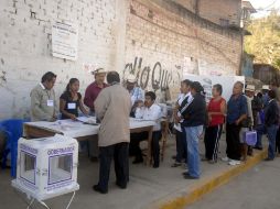 Desde antes de las 8:00 horas los tlapaltenses iniciaron el arribo a las casillas. NTX  /