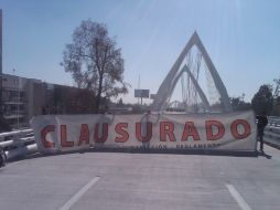 La imagen de la colocación de la manta en el Puente Atirantado. L. FONSECA  /