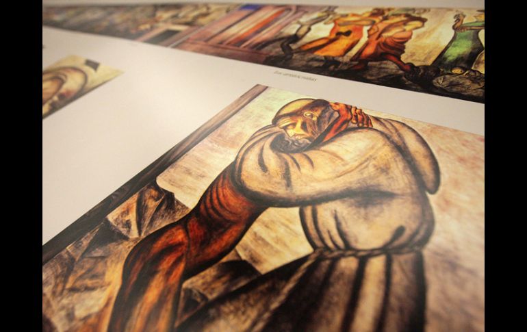 Algunas de las obras que integran la muestra José Clemente Orozco. Pintura y verdad.A.CAMACHO  /