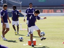 El equipo estudiantil entrenó en dos sesiones este lunes, sin su técnico “Chelís”. MEXSPORT  /