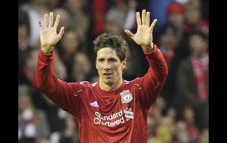 Fernando Torres jugará en Stamford Bridge, luego de que el Chelsea pagara al Liverpool 79.5 millones de dólares por su traspaso. EFE  /