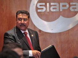 El director del Siapa, José Luis Hernández Amaya, dio a conocer los cortes de agua para el próximo fin de semana. S. NÚÑEZ  /