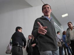 Miguel Castro y Sergio Carmona recorrieron el Puente del Álamo para ver los detalles faltantes en la obra. S. NUÑEZ  /