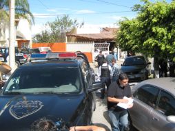 La calle Agua fue cerrada a la circulación mientras se realizaban las investigaciones. O. RUVALCABA  /