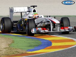 Sergio Pérez se estrenó en la Fórmula Uno, en una práctica con Sauber. REUTERS  /