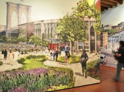 La exposición ''2030, 10 ciudades imaginando la movilidad'' en el museo Franz Mayer de la Ciudad de México. EFE  /