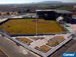 Vista aérea del estadio que albergará al beisbol en los próximos Juegos Panamericanos 2011. MEXSPORT  /