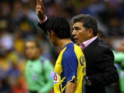 El técnico del conjunto de Coapa consiguió la victoria en la casa de las Águilas. MEXSPORT  /