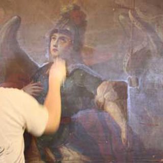 Restauran óleos del siglo XVIII de La Misión de Loreto