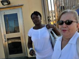 Miembros de las Damas de Blanco, grupo de oposición Laura  Pollan y Berta  Soler. AFP  /