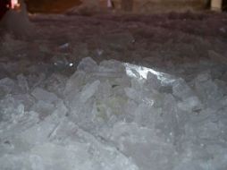 Al interior de la mochila, el indiciado traía tres paquetes con la droga. ARCHIVO  /