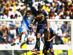 Pumas tuvo el dominio del balón en la mayor parte del encuentro ante Puebla. MEXSPORT  /