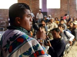 Santos de la Cruz es autoridad tradicional de Bancos de San Hipólito, comunidad autónoma desde hace ocho años. E. PACHECO  /