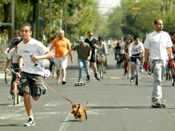 Actualmente, la Vía RecreActiva cuenta con un promedio cada semana de 140 mil visitantes. E. BARRERA  /