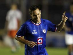 Christian Giménez, mediocampista de Cruz Azul, en el encuentro del sábado ante Jaguares. MEXSPORT  /