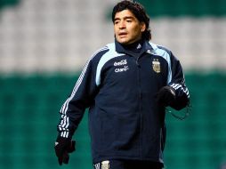 Diego Armando Maradona cuando dirigía a la Selección Argentina de futbol. MEXSPORT  /