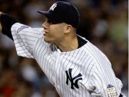El relevista mexicano Alfredo Aceves con los Yankees de Nueva York. AP  /