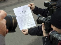 Documento en el que la Fiscalía de Milán solicita un juicio inmediato para el primer ministro italiano Berlusconi por caso Ruby. EFE  /