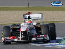 Sergio Pérez superó a Mark Webber en la primera sesión de entrenamientos. EFE  /