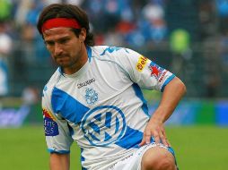 El jugador argentino del Puebla, Gabriel Pereyra se lesionó en el pasado duelo ante Pumas. MEXSPORT  /